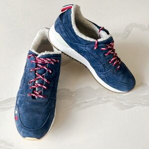 The Kith × Moncler x Asics Gel Lyte III 3 Navy White Red Sneaker Mens 9.5 HK729